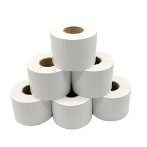 Etiquetas de suministro de fábrica Etiqueta térmica Rosa 4x6 "Fanfold/etiqueta térmica directa - Product Image 6