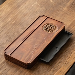 Walnut Wood Chinese Style Drainable <b>Tea</b> Tray 50x22x5cm Flat Design For Kung Fu <b>Tea</b> <b>Sets</b> Afternoon <b>Tea</b> Use - Product Image 3