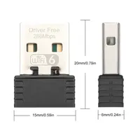 Clé USB Wi-Fi 300 Mbps Wifi6 Carte Réseau Sans Fil pour Ordinateur de Bureau Adaptateur Récepteur Émetteur Wi-Fi Mini Sans Fil USB