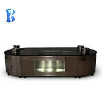 Station de buffet mobile OKEY, comptoir de bar à cocktails, station de buffet portable, table de buffet pliable, station de bar mobile