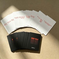 Cartes de jeu en papier écologiques 300gsm/350gsm, conception d'impression, cartes de conversation pour couples