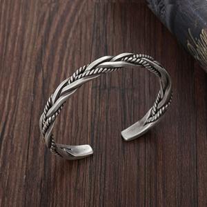 Trendy Vintage Tone intrecciato intrecciato tailandese originale fatto a mano <span class=keywords><strong>per</strong></span> feste regalo braccialetti di apertura unici squisiti <span class=keywords><strong>per</strong></span> gli uomini - Product Image 2