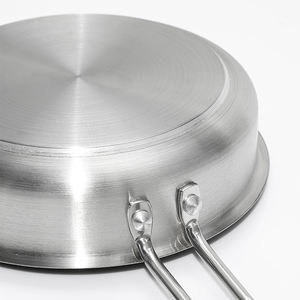 Sartén para Freír Huevos con Fondo Triple Capa, Apta para Inducción, Diseño de una Sola Pieza, Antiadherente, Utensilios de Cocina de Acero Inoxidable - Product Image 4