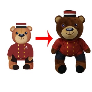 Fibra de poliéster Super suave OEM cosas muñeca de peluche de felpa oso de peluche juguetes <span class=keywords><strong>vale</strong></span> la pena un vistazo. - Product Image 3