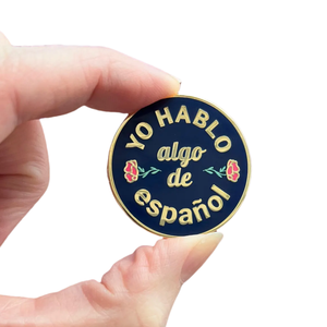 15年工厂定制金属搪瓷翻领针Yo <span class=keywords><strong>Hablo</strong></span> Algo De EspanolI说一些西班牙语翻译语言学习者礼物 - Product Image 1