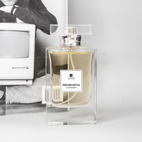 Bouteille de parfum vide de Texture en verre de 75ml, bouteille de parfum personnalisée haut de gamme, vente transfrontalière facile, Offre Spéciale