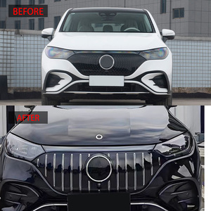 Parrilla delantera de repuesto con franjas verticales GT para Mercedes-Benz EQE W294, material ABS, para vehículo eléctrico - Product Image 2