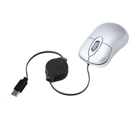 Souris USB C filaire à personnalisation rapide de petite quantité pour Mac et PC-Souris rétractable de type C mince, silencieuse et fiable