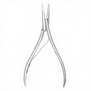 AFPELO Flat <b>Tip</b> Hair <b>Extension</b> Pliers Stainless Steel with Teeth - Product Image 3