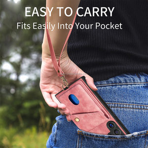 ที่ไม่ซ้ํากันปกป้องผู้ถือบัตรหนังโทรศัพท์มือถือสมาร์ทพร้อมเชือกเส้นเล็กบนโทรศัพท์มือถือป้องกันสําหรับ <span class=keywords><strong>Samsung</strong></span> S24 Ultra - Product Image 4