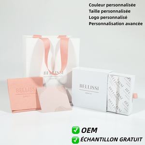 Boîte à bijoux de luxe à tiroir, en carton rigide recyclable - Impression complète, avec <span class=keywords><strong>petite</strong></span> pochette - Product Image 2