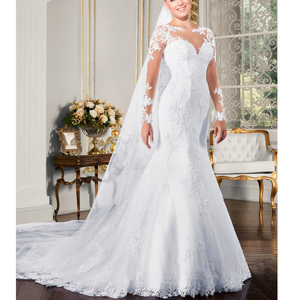 Hot Selling Wholesale 2023 Women <b>White</b> <b>Lace</b> Wedding Dress Bridal Gowns Elegant Wedding Dresses for Women 2022 - Product Image 3
