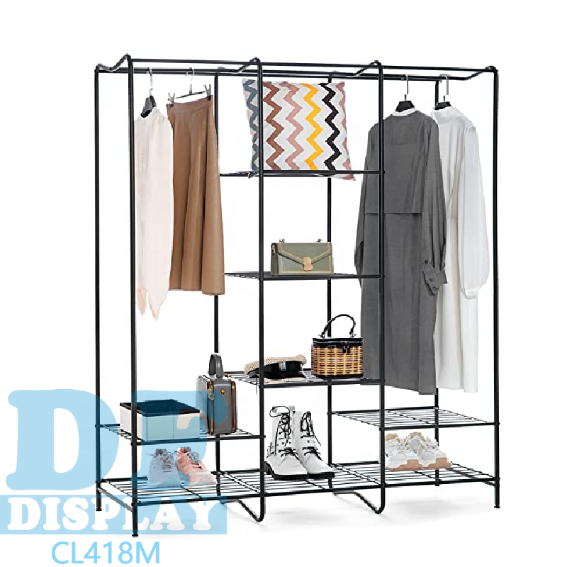 Отдельно стоящая вешалка для одежды, подвесная вешалка для одежды, органайзеры для шкафа, хранилище с 8 полками, открытый шкаф, вешалка