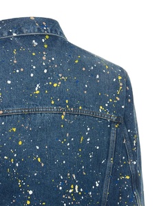 <span class=keywords><strong>Veste</strong></span> <span class=keywords><strong>en</strong></span> <span class=keywords><strong>jean</strong></span> <span class=keywords><strong>en</strong></span> coton éclaboussé de <span class=keywords><strong>peinture</strong></span> pour hommes de haute qualité - Product Image 5
