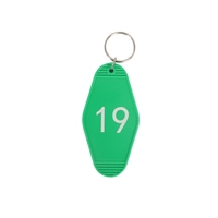 Porte-clés vintage personnalisé avec impression dorée et argentée, étiquette de clé pour hôtel et motel