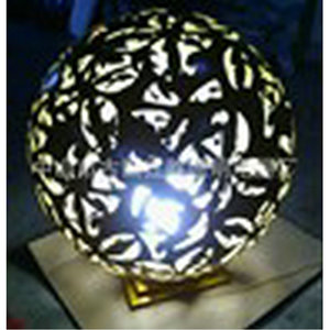 Hongsheng <b>Lighting</b> Aluminum Alloy Hollow Sphere <b>Landscape</b> Light Brown Outdoor Decorative Motif Light - Product Image 2