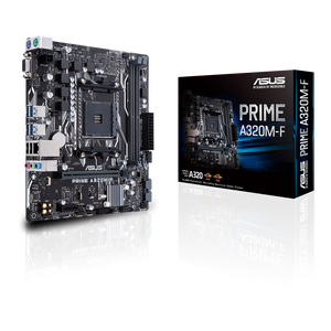 ASUS <span class=keywords><strong>PRIME</strong></span> Prise AM4 A320M-F 64 Go pour AMD Ryzen de 3e/2e/1re génération/carte mère de jeu de 2e et 1re génération 1 X PCIe 3.0/2.0 X16 - Product Image 1