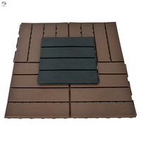 Carreaux de sol de balcon en stratifié plastique bois personnalisé wpc terrasse extérieure terrasse imperméable