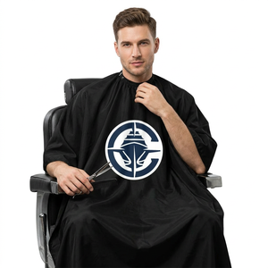 Cape de Coiffure Professionnelle Personnalisable Chicago C Bulls et Los Angeles Clippers avec Grand Logo – Idéale pour Barbiers et Coiffeurs - Product Image 1