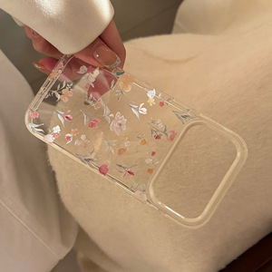 Coque transparente pour iPhone 17 Pro Max, motif fleurs colorées peintes à l'huile, style frais, compatible iPhone 16, coque souple pour iPhone 13, 15 - Product Image 6