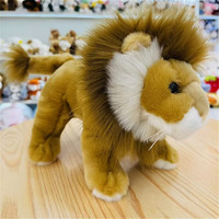 Animal en peluche de simulation personnalisé lion brun blanc en peluche animal lion en gros peluche personnalisée