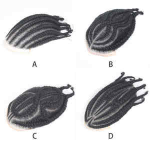 LONGFOR Toupet Herenpruik Indiaas Remy Haar Systeem Gevlochten 130% Dichtheid Recht Textuur Zwart Heren Hot Supplier - Product Image 3