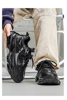 Baskets unisexes en maille à lacets, plateforme épaisse, semelle à coussin d'air, style décontracté, chaussures de papa tendance