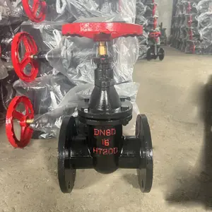 Cast Iron Flanged Gate Valve Hard Seal/copper Seal Non-rising Stem With Hand Wheel