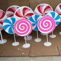 Offres Spéciales doux polystyrène paillettes sucre bonbons sucette décoration bâton fête bonbons sucette Sculptures