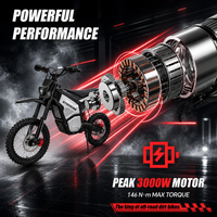 Moto tout-terrain électrique SYKERUNS X5 3000W haute puissance pour adultes, entrepôt américain