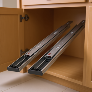 Glissières de tiroir en acier robustes à extension complète de 24 pouces pour armoires de cuisine, rails de montage latéral - Product Image 2