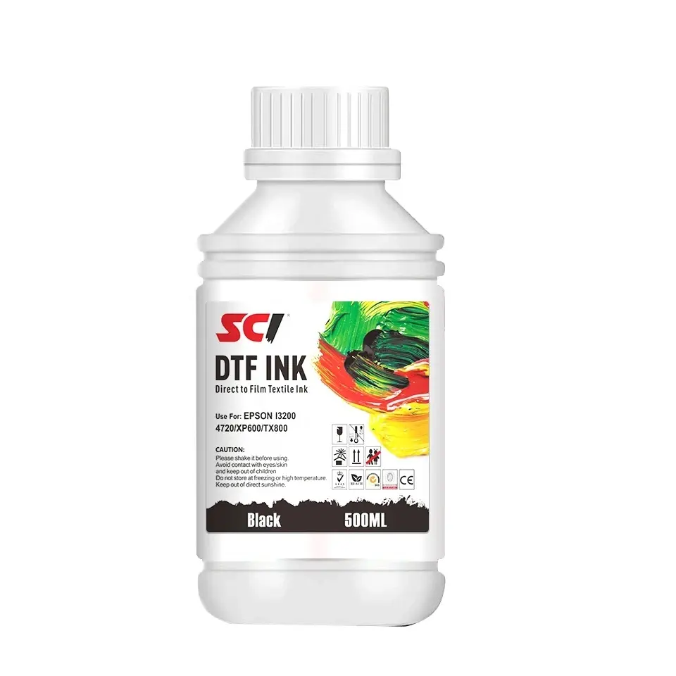 Supricolor, superventas, entrega en almacén en el extranjero, tinta textil de transferencia DTF de 500ml para xp600 4720 3200, máquina impresora DTF de cabezal