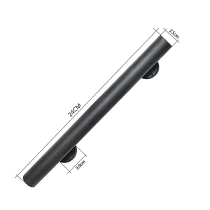 Endüstriyel tarzı Metal siyah <span class=keywords><strong>Barn</strong></span> kapı kolu ferforje kapı kolu çelik mobilya dolap kulpu ev mobilyaları için - Product Image 5