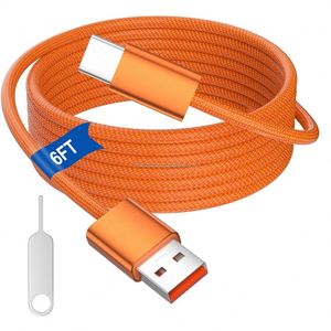 USB a to Type C Car Charger 60W Fast Charging Cord Fast Data Sync Nylon Braided for Apple iPhone 17 16 Pro for Car Carplay <b>Cable</b> - Product Image 2
