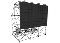 Sistema de Estructura de Acero Layher para Escenarios, Torres de Acero Layher para Eventos, Torre de Acero Layher para Sistemas de Sonido Line Array en Exteriores