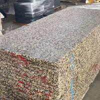 Granit Golden Diamond Modern Lembaran Besar Ukuran Kustom Dipoles untuk Dinding & Latar Belakang TV Desain Interior Mewah
