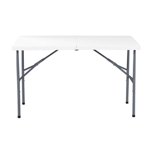 Mesa plegable de plástico portátil de 4 pies de 122cm al por mayor para exteriores/camping/jardín