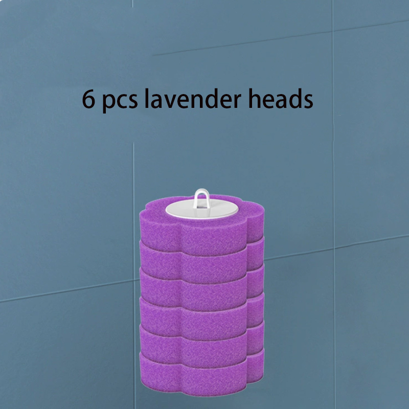 Purple Lavender flavor brush heads 6 pack