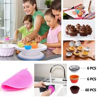 NOUVEAU Ama Zon Vente flash Articles de décoration de gâteaux Outils de pâtisserie Kit de douilles à pâtisserie Décorations en pâte à sucre 282 pièces Ensemble d'outils de décoration de gâteaux