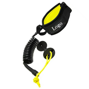 Hot Coiled Stand-up Colorful Cord Safety Sup <span class=keywords><strong>Body</strong></span> Board Correa Cuerda TPU Conector Doble Acero inoxidable Giratorio Accesorio <span class=keywords><strong>de</strong></span> <span class=keywords><strong>surf</strong></span> - Product Image 1