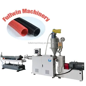 PP PE PVC High speed single wall double wall corrugated pipe manufacture extruder making machine