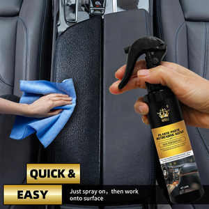 Oem prodotti personalizzati per la cura dell'auto protezione del cruscotto <span class=keywords><strong>Spray</strong></span> rivestimento in plastica in pelle nera ripristina la brillantezza del restauratore di plastica per auto di fabbrica - Product Image 3