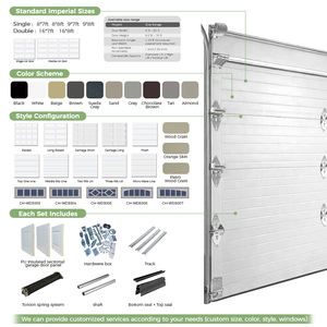 <span class=keywords><strong>Porte</strong></span> <span class=keywords><strong>de</strong></span> <span class=keywords><strong>garage</strong></span> en acier isolé <span class=keywords><strong>de</strong></span> style <span class=keywords><strong>cassette</strong></span> classique <span class=keywords><strong>de</strong></span> qualité supérieure CHI, tailles et couleurs personnalisées, pour les maisons - Product Image 4