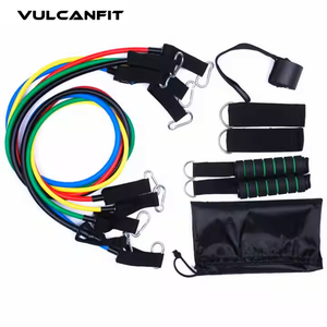 Hot bán 11-mảnh nhà phòng tập thể dục Workout Latex kháng ban nhạc thiết lập 10-150lb đào tạo Ống ban nhạc với xử lý cho tập thể dục bài tập - Product Image 2