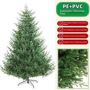Arbre de Noël en PE personnalisé, ignifuge et densifié, de type <span class=keywords><strong>sapin</strong></span>, avec décoration, arbre automatique <span class=keywords><strong>180</strong></span>-400CM, en boîte carton, directement de l'usine - Product Image 2