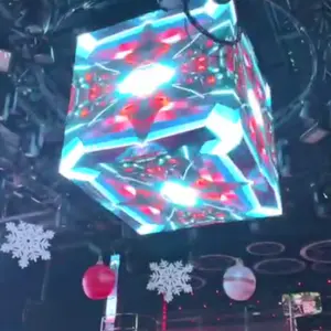 3D рекламный дисплей стереоскопический бар KTV волшебный куб светодиодный экран Клубное сценическое подъемное осветительное оборудование