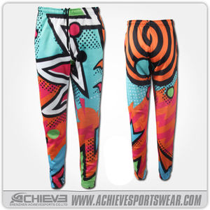 Leggings de Alta Calidad para <span class=keywords><strong>Mujer</strong></span>, Conjunto de Yoga Transpirable de Spandex/Nailon, Logotipo Frontal, Cintura Elástica, Estampado por Sublimación - Product Image 6