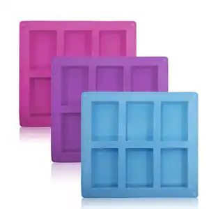 Custom Silicone Mold DIY Soap Molds Rectangle Baking Mold Chocolate for Homemade Craft