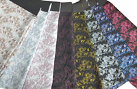 Fournisseur de tissu à bas prix 181gsm Textiles floraux de conception Tissu jacquard satiné brocart en polyester rose pour vêtements
