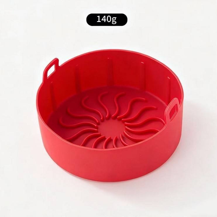 Petit tapis rond pour friteuse à air [rouge]